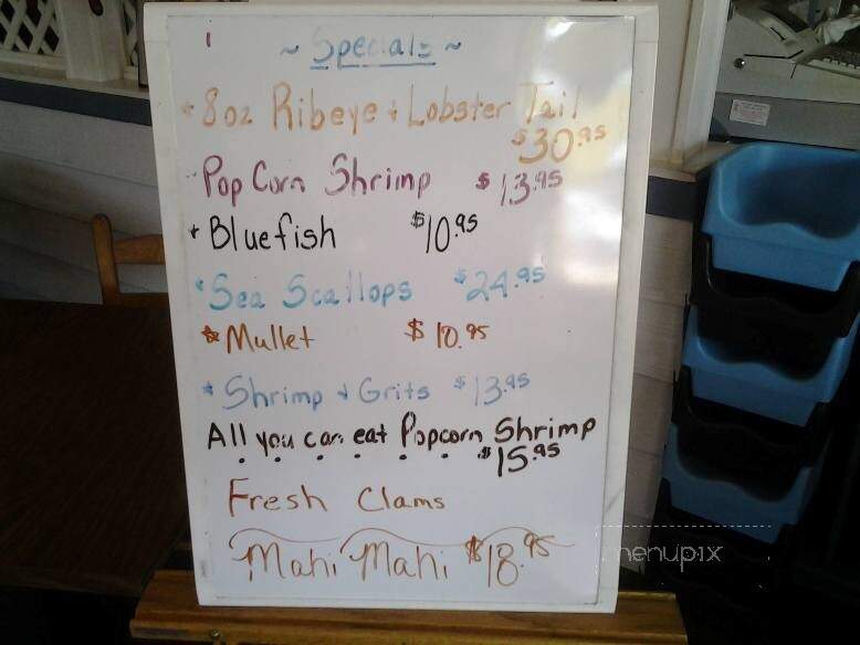 Frost Seafood House - Salter Path, NC menu_pic