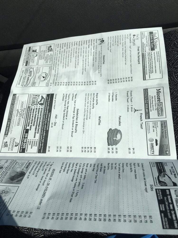 Sizzlin Steak Or Eggs - Aberdeen, NC menu_pic