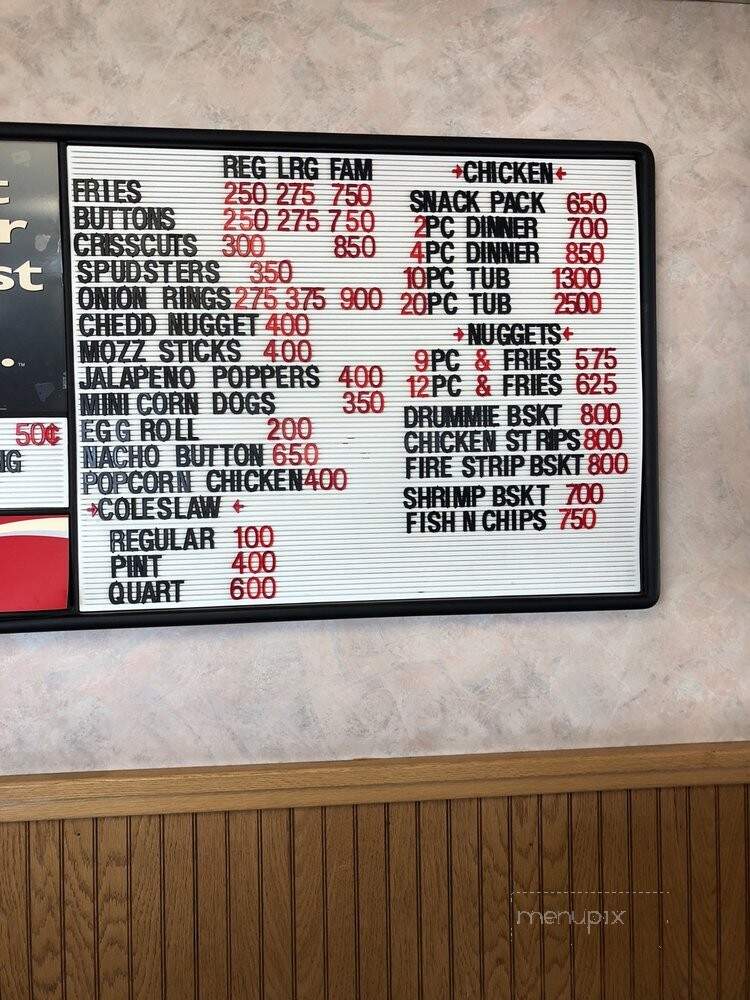 Hiway Drive In - Carrington, ND menu_pic