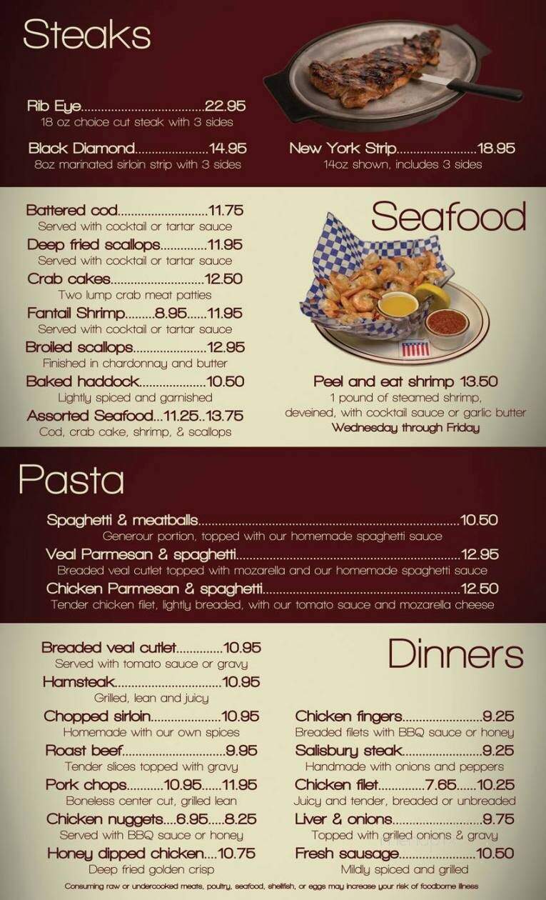 Behm's Family Restaurant - Tremont, PA menu_pic