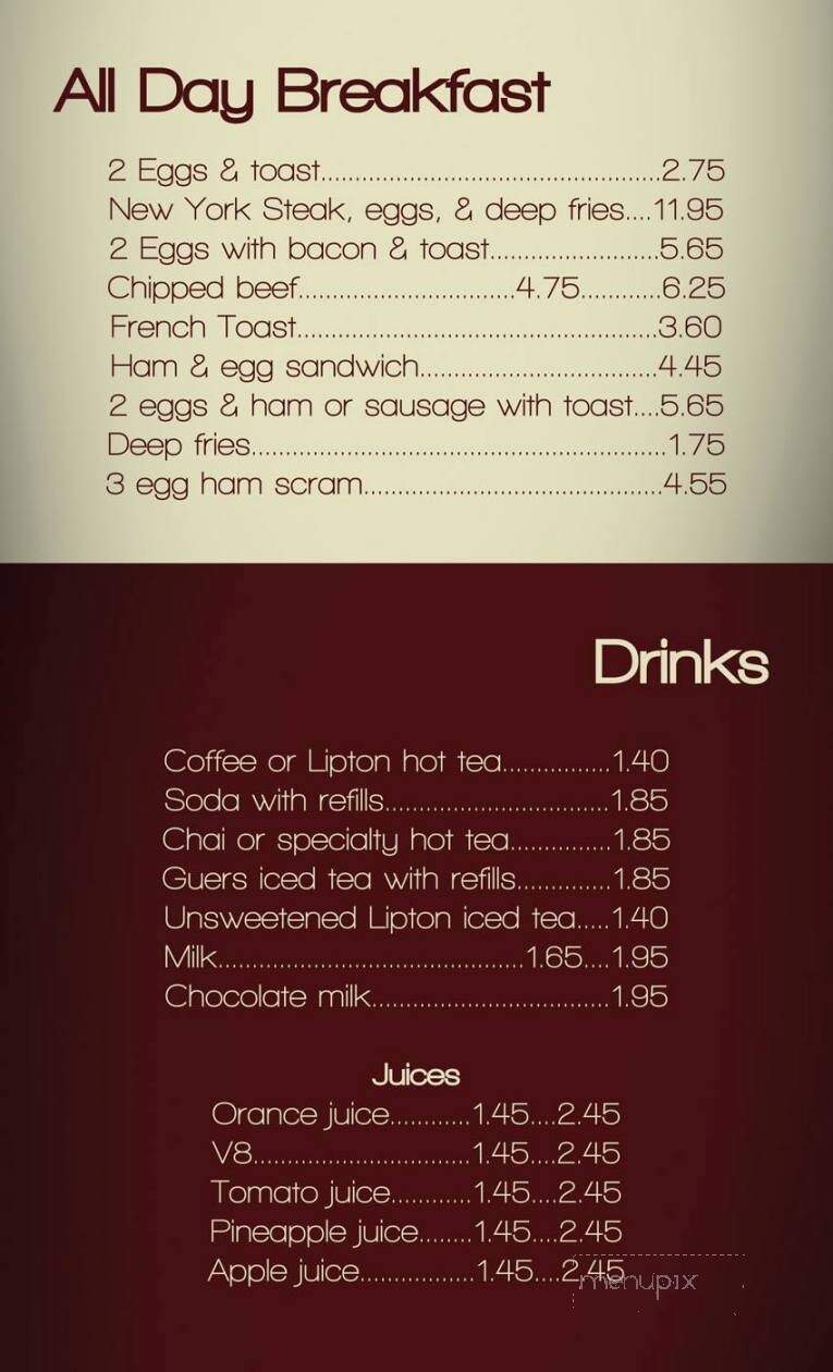 Behm's Family Restaurant - Tremont, PA menu_pic