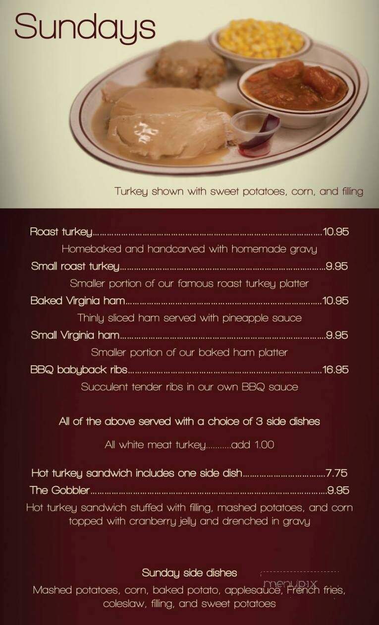 Behm's Family Restaurant - Tremont, PA menu_pic