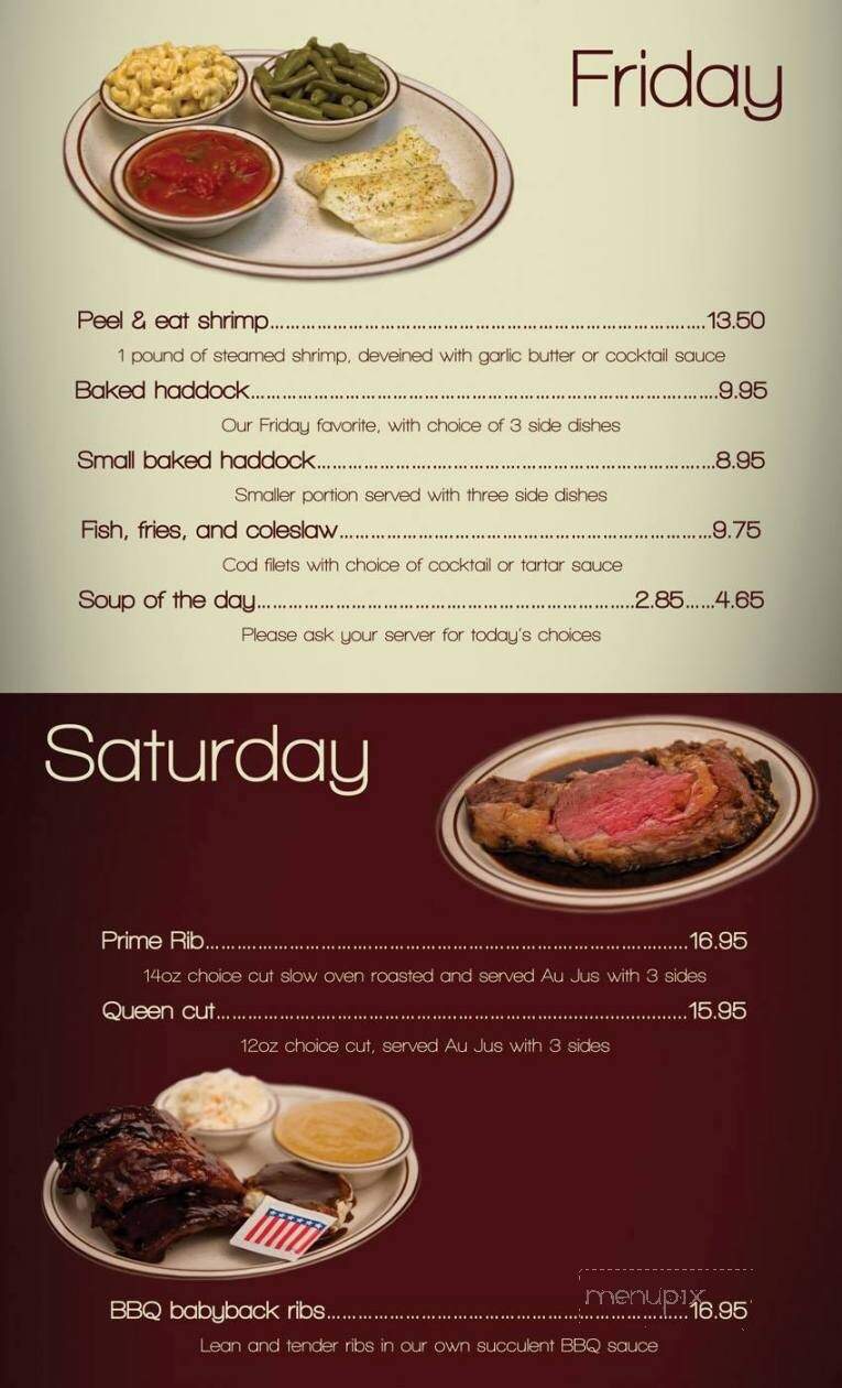 Behm's Family Restaurant - Tremont, PA menu_pic