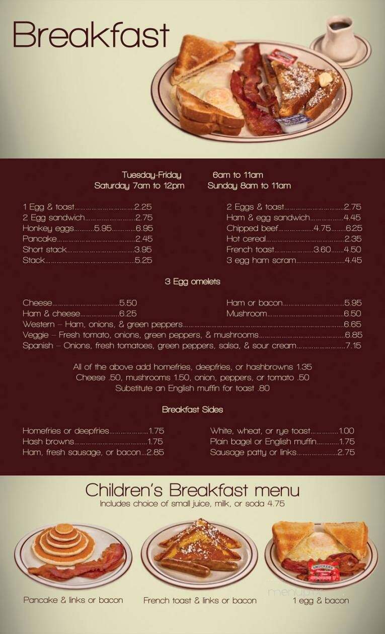 Behm's Family Restaurant - Tremont, PA menu_pic
