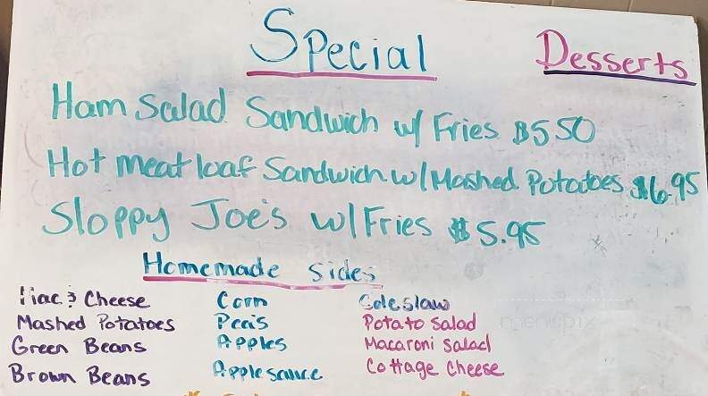 B G's Family Restaurant - Craigsville, VA menu_pic