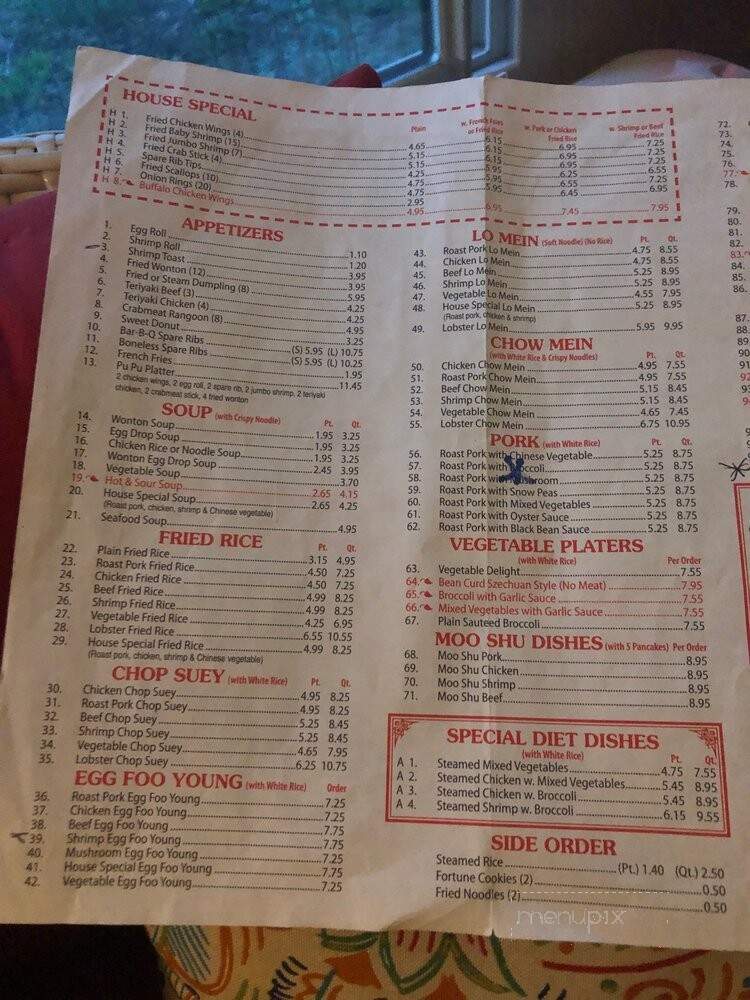 China Kitchen - Waverly, VA menu_pic