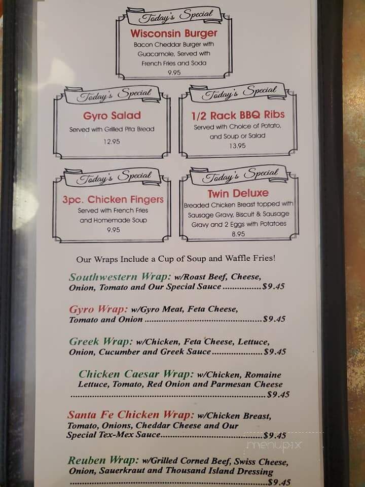 Sunset Family Restaurant - Waukesha, WI menu_pic