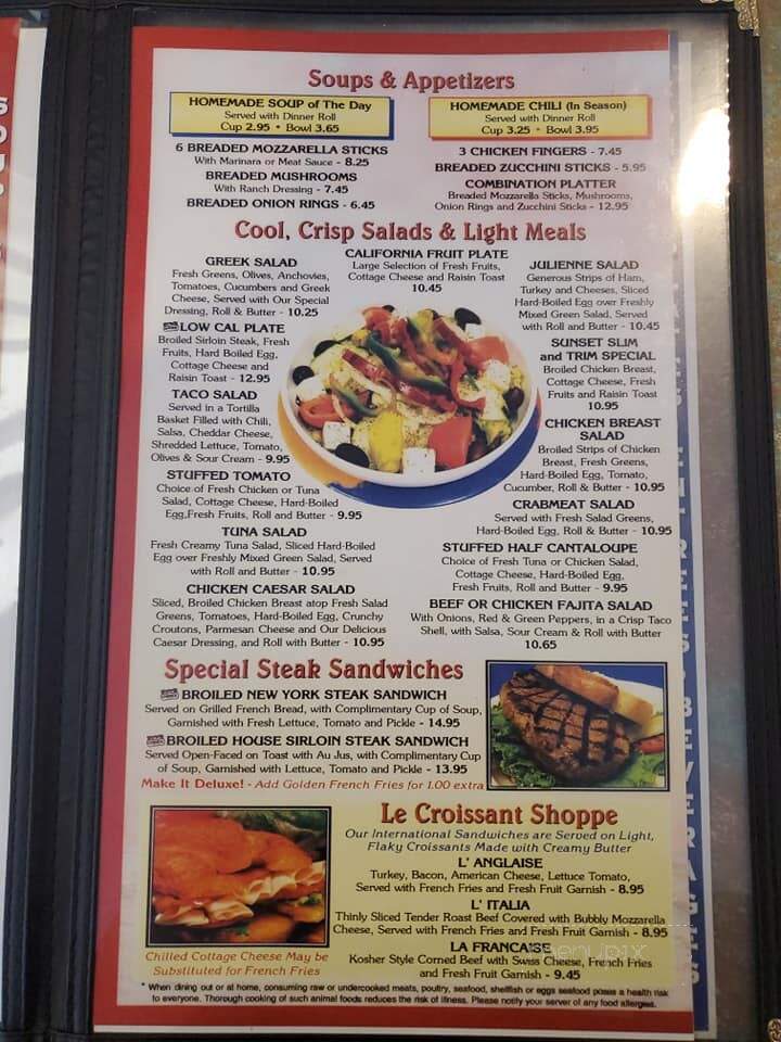Sunset Family Restaurant - Waukesha, WI menu_pic
