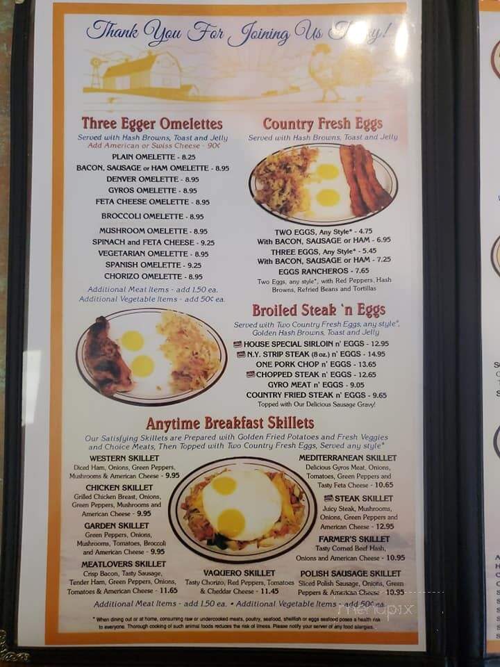 Sunset Family Restaurant - Waukesha, WI menu_pic