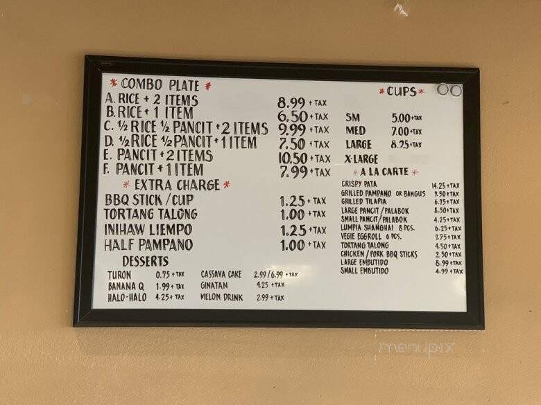 Sawali Grill Restaurant - Anaheim, CA menu_pic