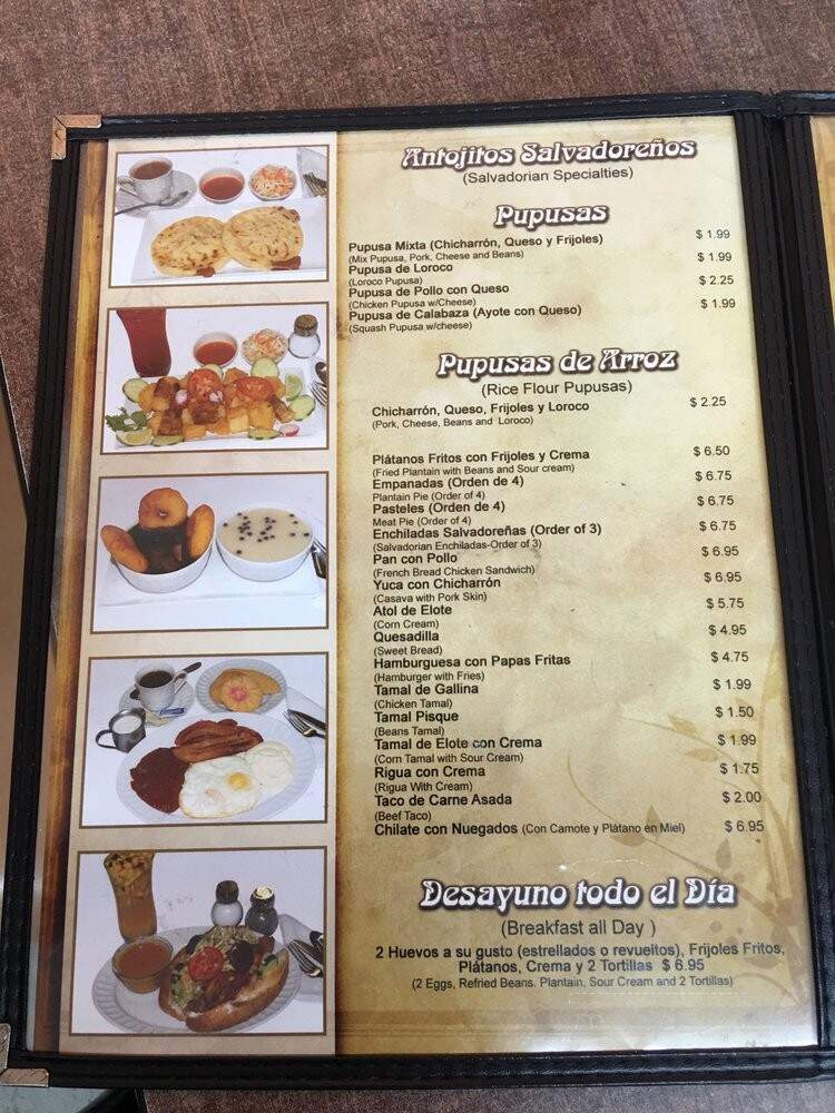 Restaurant Y Pupuseria Olocuilta - Pasadena, TX menu_pic