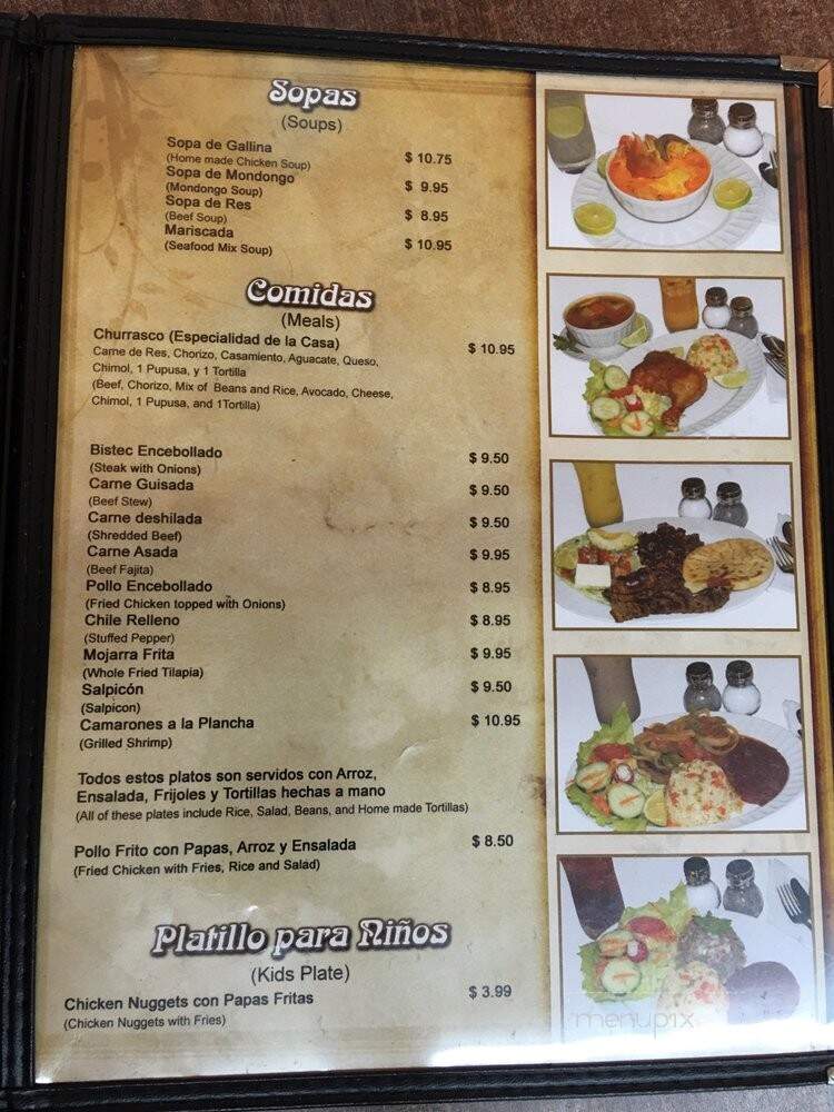 Restaurant Y Pupuseria Olocuilta - Pasadena, TX menu_pic