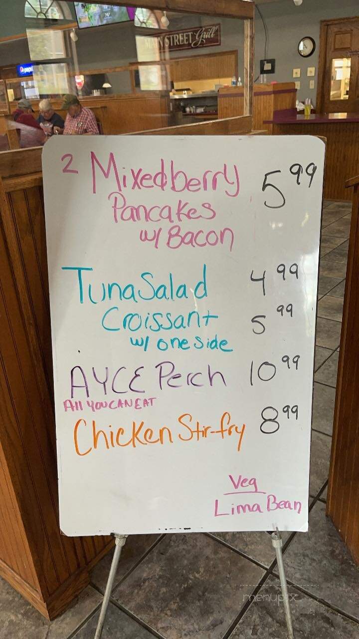 Main Street Grill - Crestline, OH menu_pic