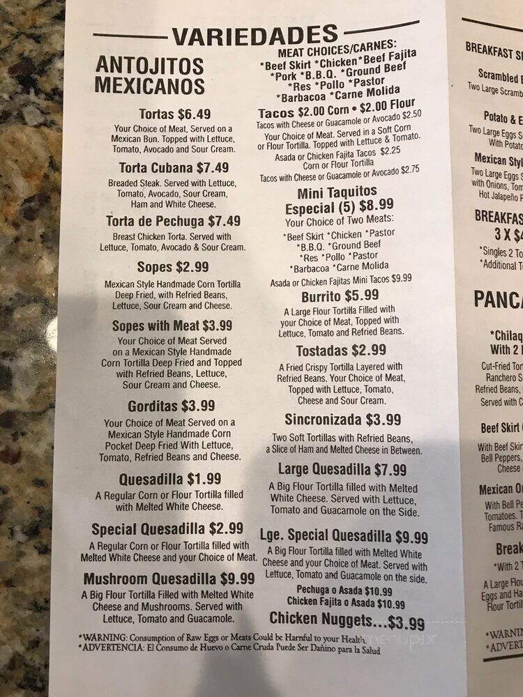 Taqueria Los Jaliscienses - Kyle, TX menu_pic