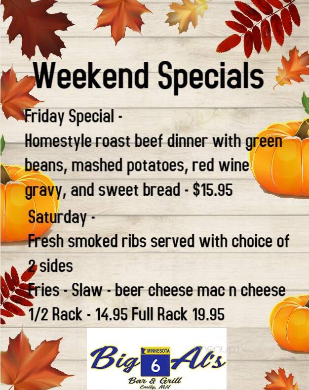 Big Al's Bar and Grill - Emily, MN