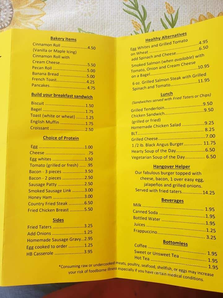 Heavenly Biscuit - Nashville, IN menu_pic