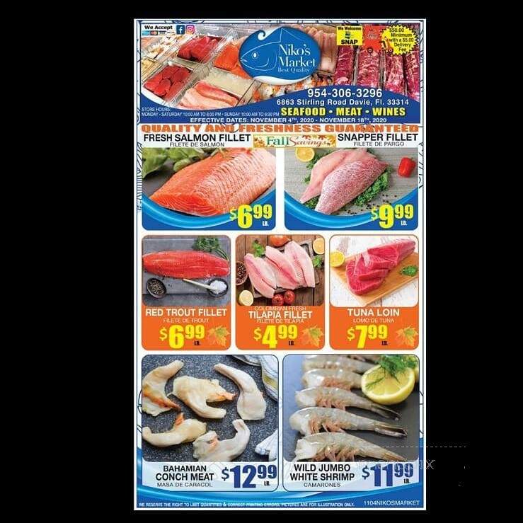 Niko's Market - Davie, FL menu_pic