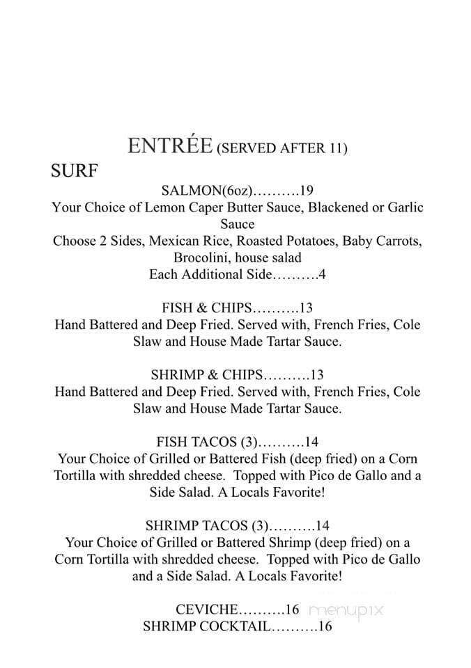 The Cove Bar & Grill - Avalon, CA menu_pic