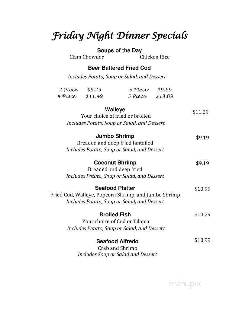 Castillos Restaurant - Cudahy, WI menu_pic