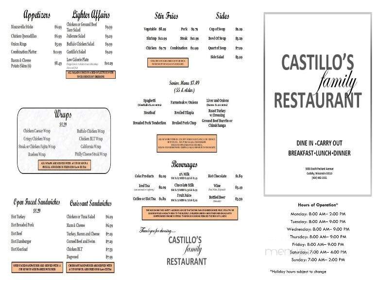 Castillos Restaurant - Cudahy, WI