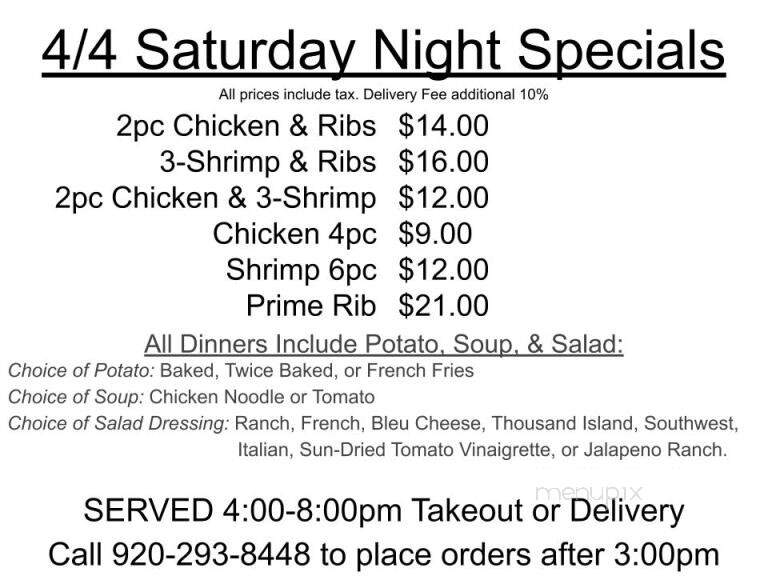 Longbranch Saloon - Neshkoro, WI menu_pic