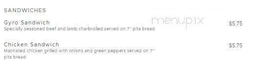 Opah Greek Grill - Murfreesboro, TN menu_pic