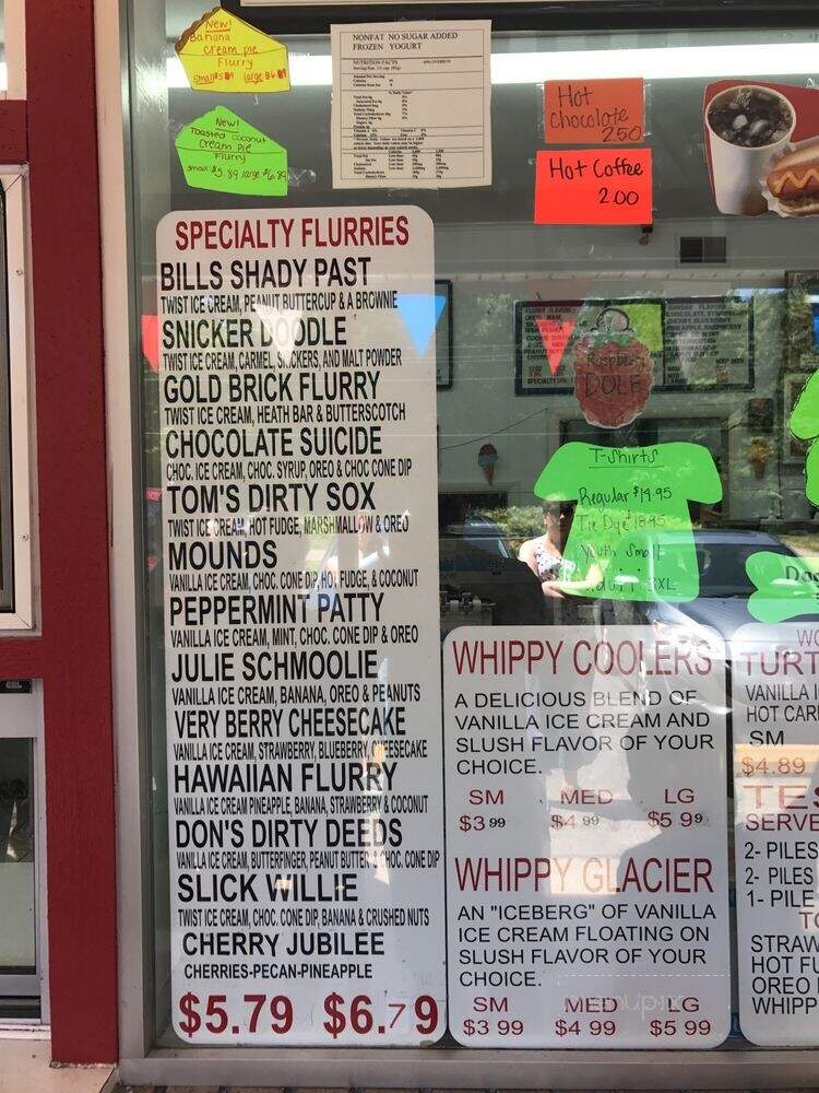 Whippy Dip - Mears, MI menu_pic