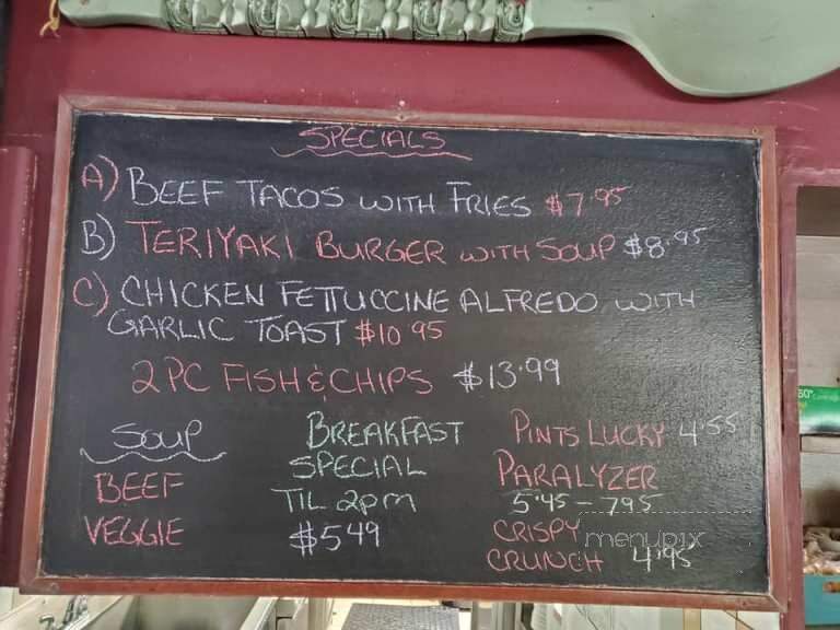 Brownsville Pub - Surrey, BC menu_pic