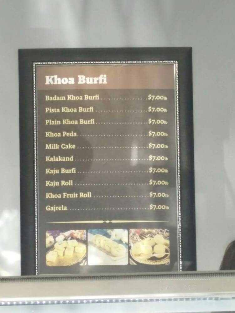 Punjab Sweet House - Surrey, BC menu_pic