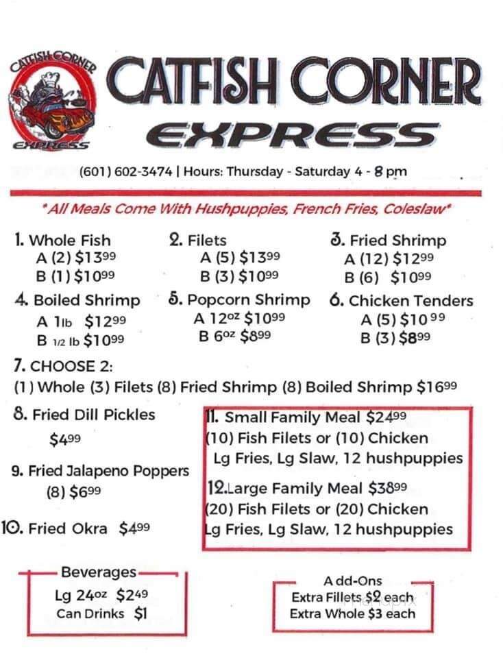 Catfish Corner - Petal, MS menu_pic