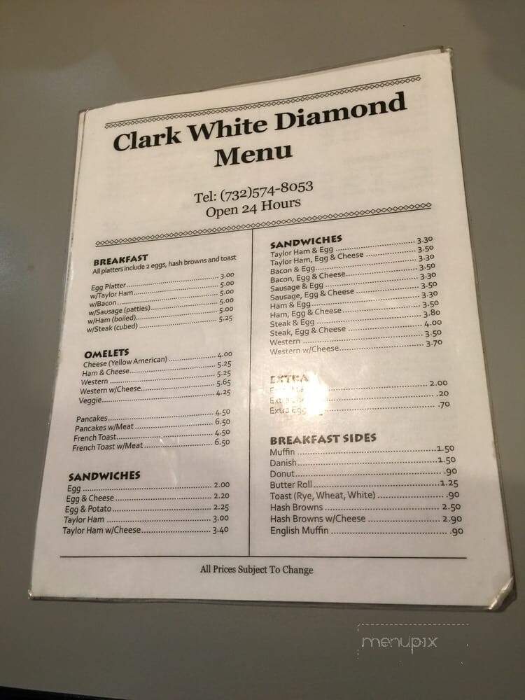 White Diamond Restaurant - Clark, NJ