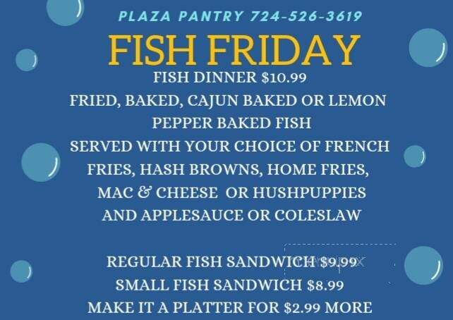 Plaza Pantry - East Brady, PA menu_pic