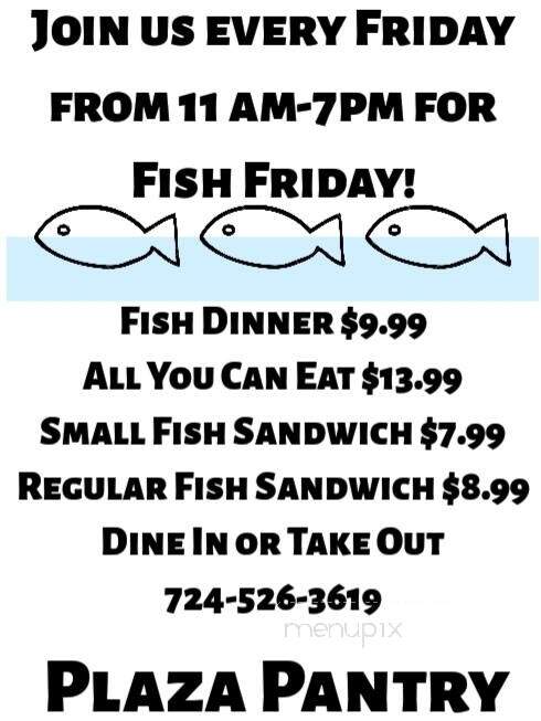 Plaza Pantry - East Brady, PA menu_pic