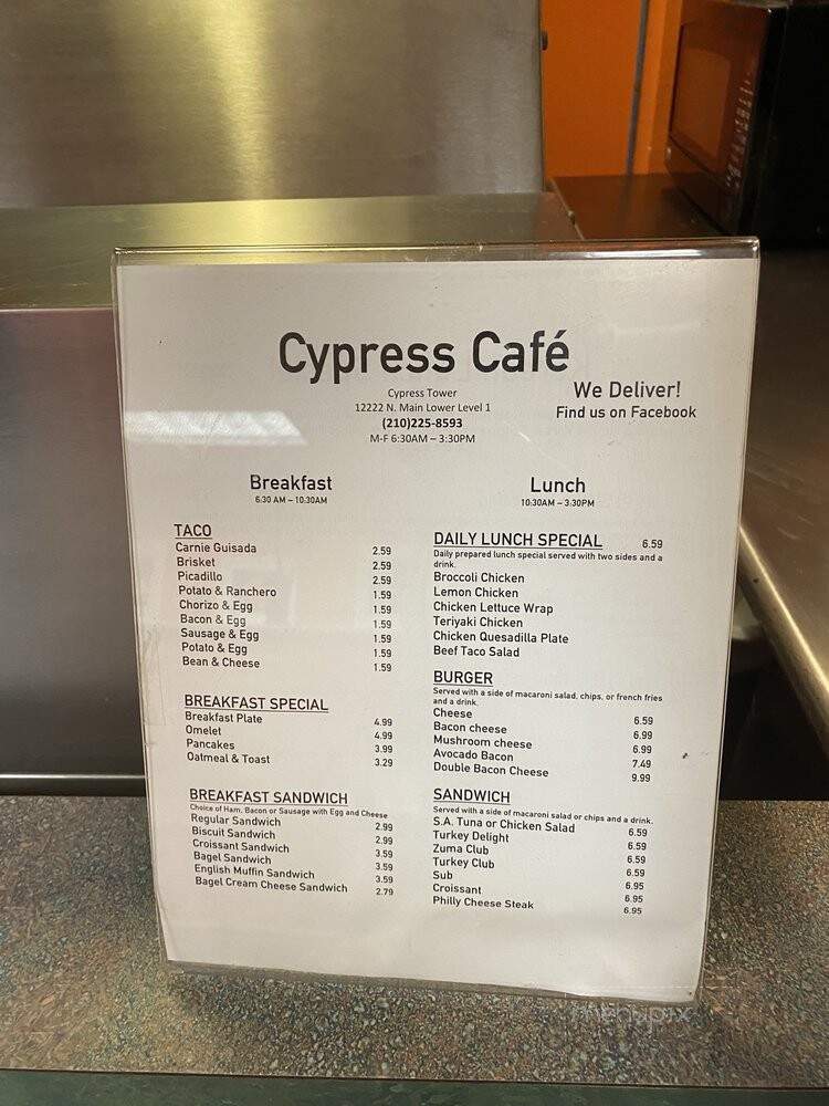 Cypress Cafe - San Antonio, TX
