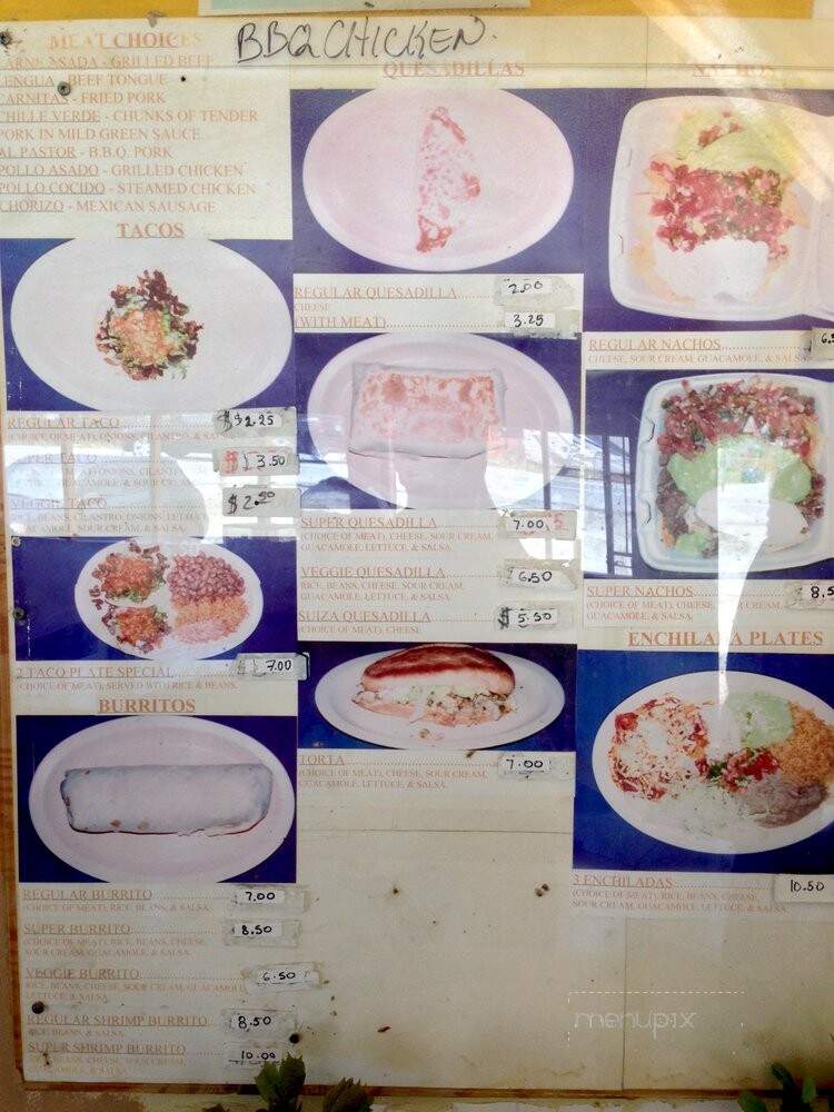 El Gran Amigo Taqueria - Moss Beach, CA menu_pic