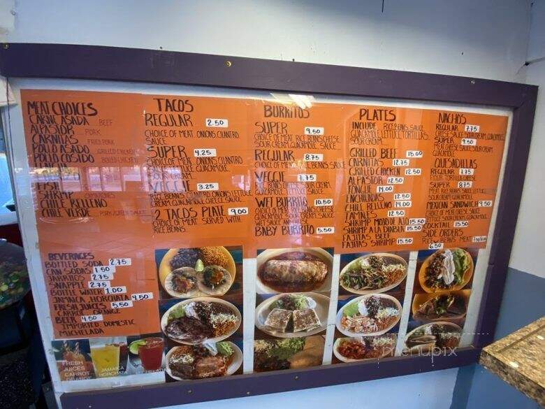 El Gran Amigo Taqueria - Moss Beach, CA menu_pic