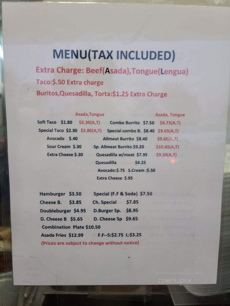 Boca Del Rio - La Puente, CA menu_pic