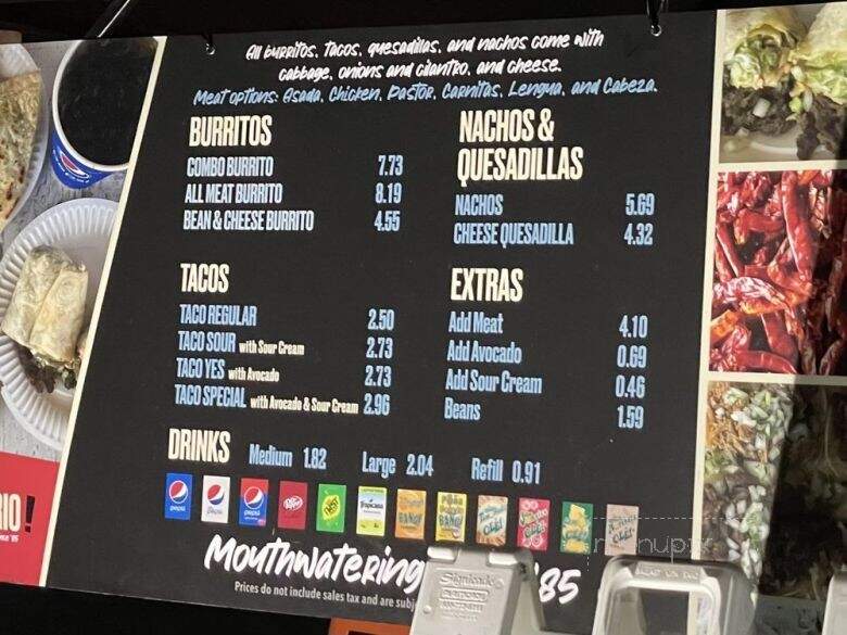 Boca Del Rio - La Puente, CA menu_pic
