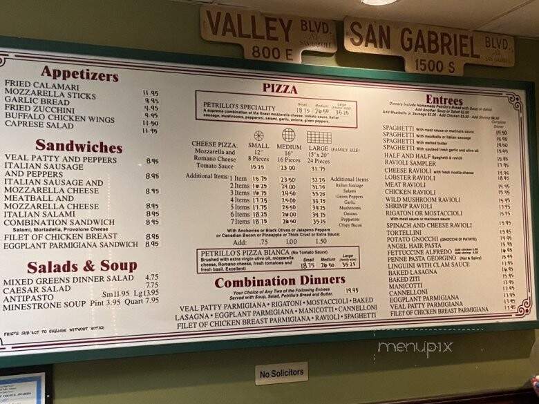 Petrillo's Pizza Restaurant - Glendora, CA