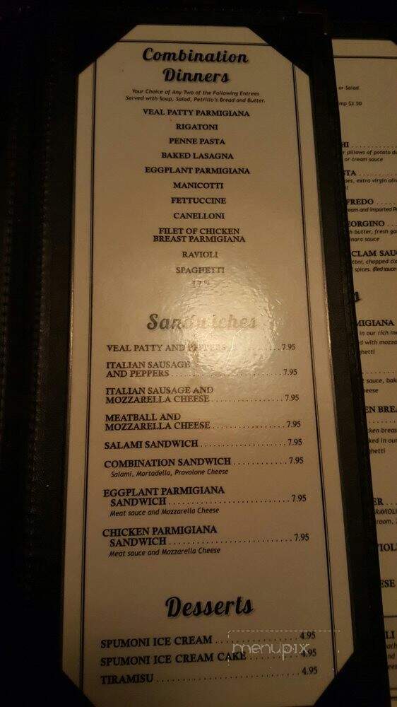 Petrillo's Pizza Restaurant - Glendora, CA menu_pic