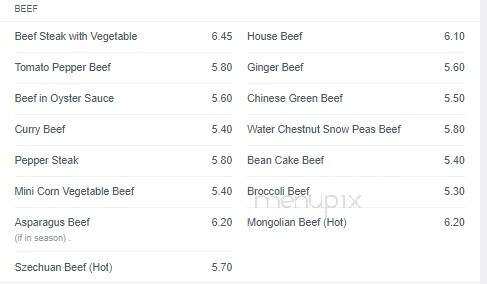 Kowloon Kitchen Take Out - San Jose, CA menu_pic