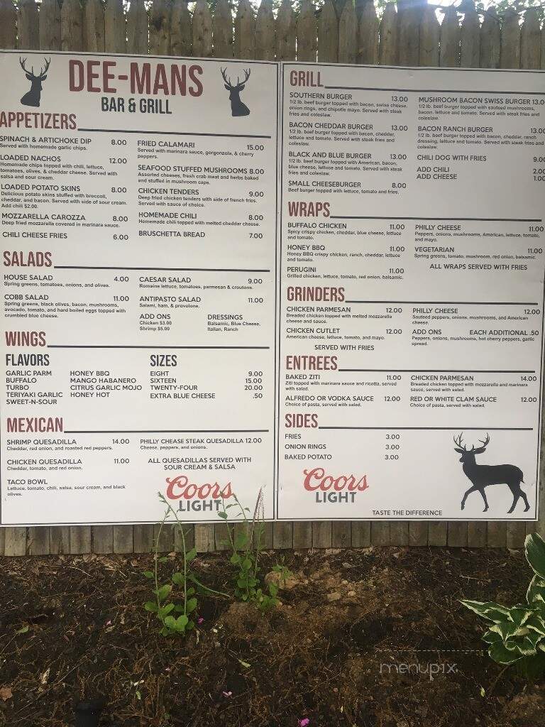Dee-Man's Bar & Grill Family - Naugatuck, CT menu_pic