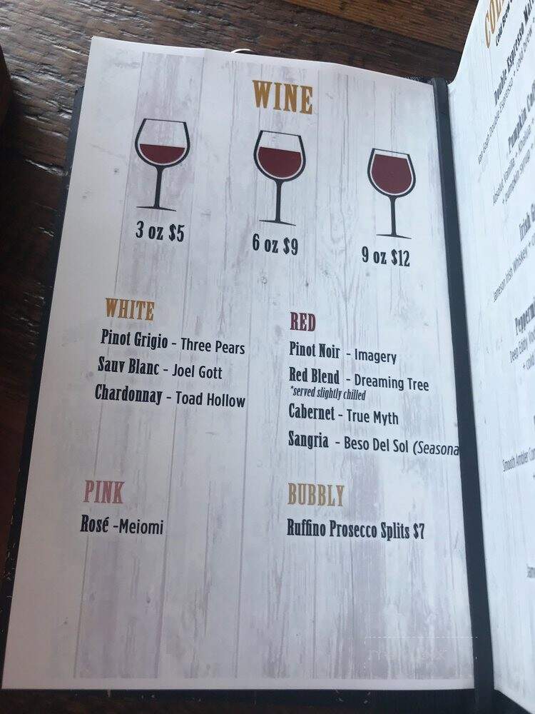 Sullivan's Cove - Severna Park, MD menu_pic