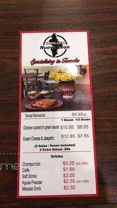 Tamaleria Nuevo Leon - Richardson, TX menu_pic