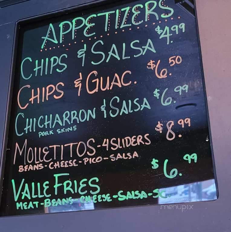 Valle Del Sol - Driggs, ID menu_pic