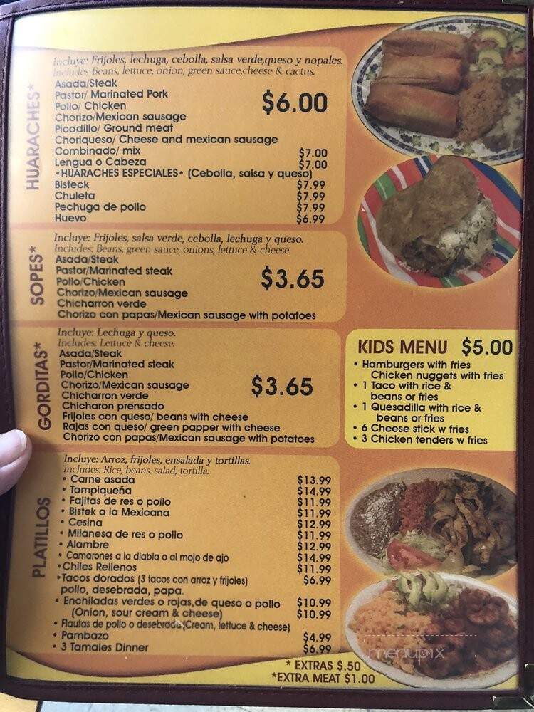 La Mina Restaurant - Joliet, IL menu_pic