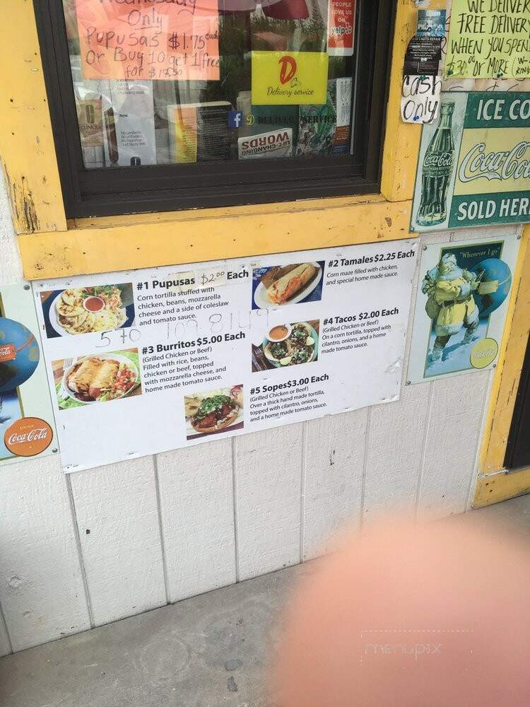 Pupuseria Salvadorena - Wilkes-Barre, PA menu_pic