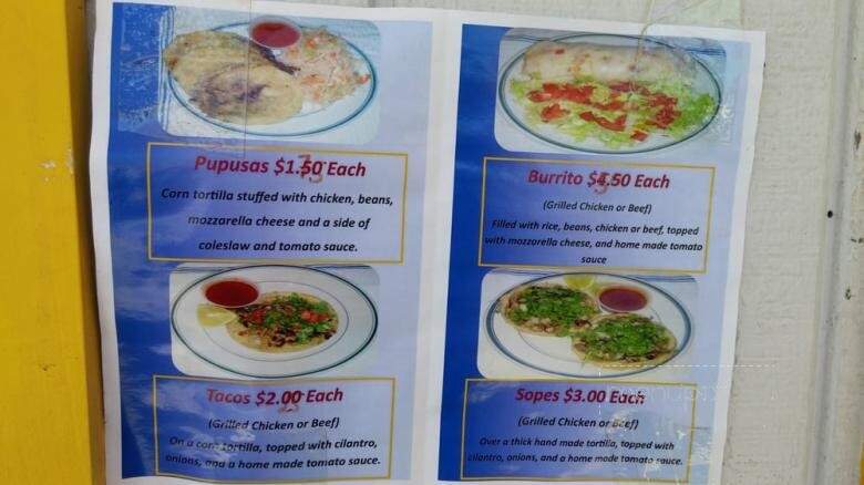 Pupuseria Salvadorena - Wilkes-Barre, PA menu_pic