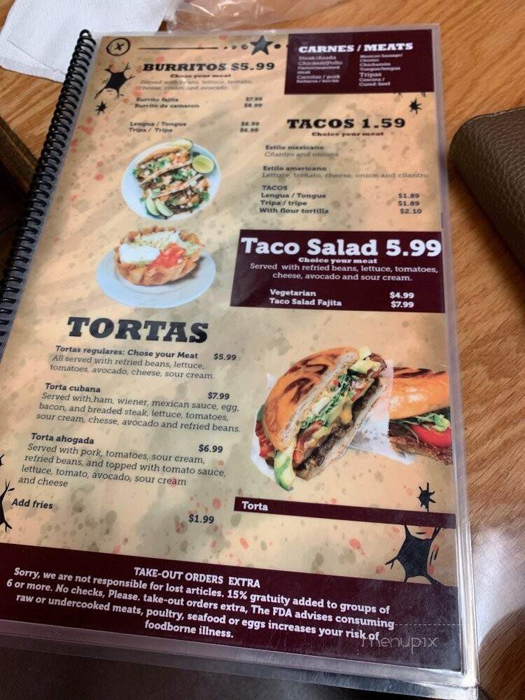 Taqueria El Palomino #2 - Huntsville, AL menu_pic