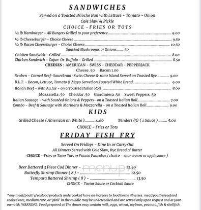 The Annex - Genoa City, WI menu_pic
